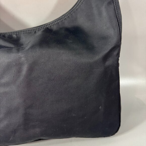 Vintage Longchamp Le Pliage Black Nylon Exterior Extra Large Shoulder Bag - Picture 7 of 14